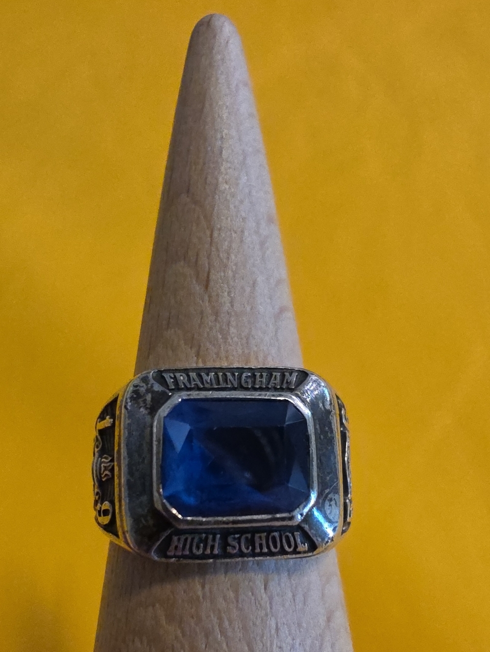 Vintage 1956 Sterling Balfour Class Ring ▪︎  Framingham High School ▪︎ AS-4.75